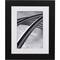 Craig Frames Bauhaus Mystic Satin Black Picture Frame with Mat